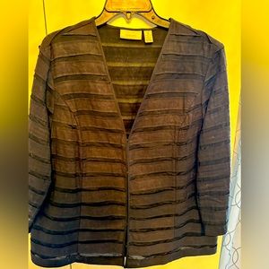 Beautiful black linen jacket - Chico’s Size 3